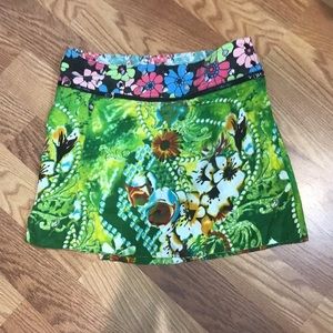 ZAND AMSTERDAM MINI SKIRT REVERSIBLE ADJUSTABLE WAIST FLORAL
